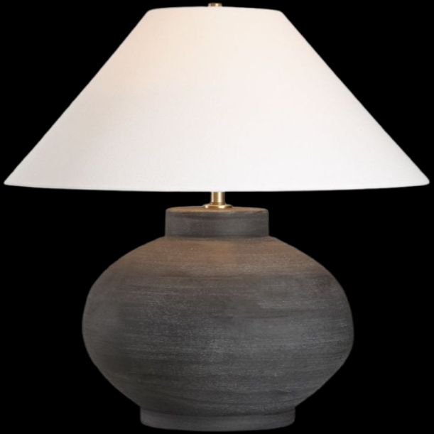 Uttermost® Tramore Rustic Charcoal Table Lamp-4