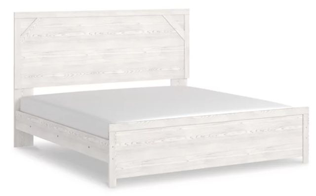 Signature Design by Ashley® Gerridan 6-Piece Gray/White King Panel Bed Set-1