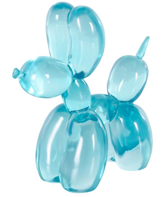 Deco Marche Cosmoliving by Cosmopolitan Light Blue Dog Balloon Tinted Decorative Sculpture-0