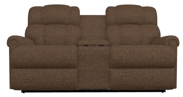 La-Z-Boy® Pinnacle Espresso Power Wall Reclining Loveseat with Headrest and Console-1