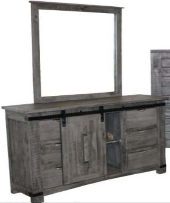 Million Dollar Rustic 4-Piece Gray Bedroom Storage Set-1