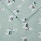 Olliix by True North by Sleep Philosophy Cozy Flannel Seafoam Llama Twin Cotton Printed Sheet Set-1
