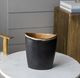 A & B Home Black/Gold Flower Vase with Curved Rim-5