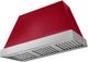 AGA Euclid 48" Piccadilly Red Wall Mounted Range Hood with Brushed Nickel Trim-0
