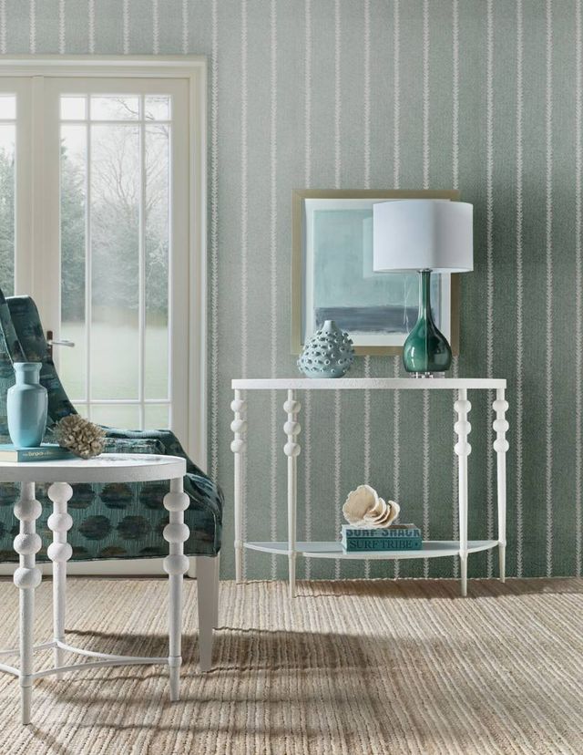 Hooker® Furniture Melange On The Bright Side White Demilune Console Table-1
