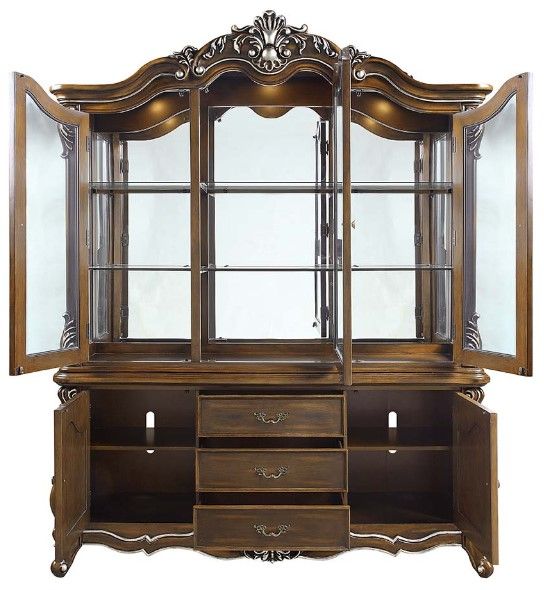 ACME Furniture Latisha Antique Oak Buffet and Hutch-3
