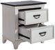 Liberty Furniture Allyson Park Charcoal/Wirebrushed White Nightstand with Charging Station -1