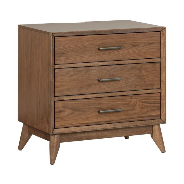 Liberty Furniture Century Modern Satin Walnut Nightstand-1