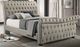 TEI SmartBuy Fabric Wheat Queen Upholstered Sleigh Bed-0