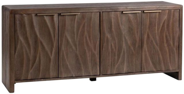 Classic Home Braxton Tundra Brown 4-Door Cabinet-0