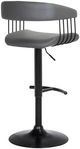 Armen Living Calista Black/Gray Adjustable Bar Stool-3