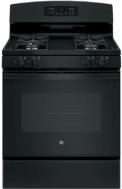 GE® 30" Black Freestanding Gas Range