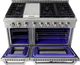 VEZENI Randolph 48" Stainless Steel Pro Style Gas Range-2