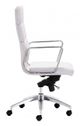Zuo® Engineer White High Back Office Chair-2