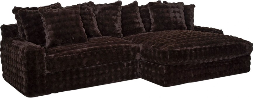 Franklin™ Angel 2-Piece Marshmallow Chocolate Sectional with