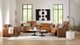 Drew & Jonathan Home Cognac Leather 6pc Reclining Sectional-2