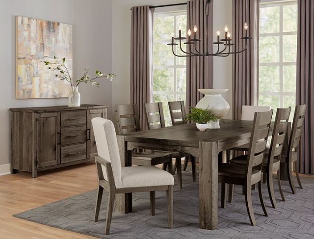 Artisan & Post by Vaughan-Bassett Dovetail Aged Gray 100'' Gathering Dining Table-1