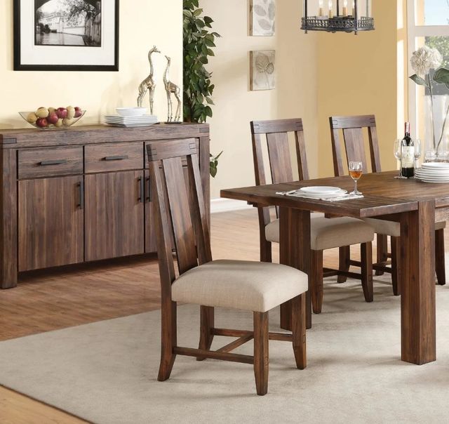 Modus Furniture Meadow Beige/Brick Brown Dining Chair-1