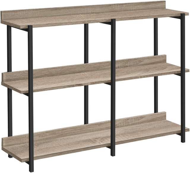 Monarch Specialties Inc. 48"L Dark Taupe Console Table with Black Metal Frame -0