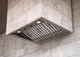 Best® Fuori Bucolic™ 48" Stainless Steel Built in Outdoor Insert Range Hood-2