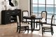 Elements International Ridgemont Black/White Dining Side Chair-1