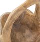A & B Home Brown Teak Round Bowl with Handle-3