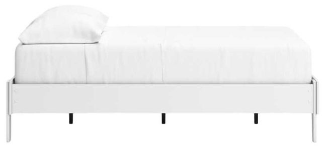 Signature Design by Ashley® Hallityn Matte White Youth Full Platform Bed-3