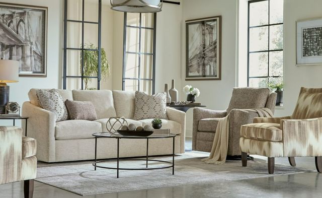 Craftmaster® Customizable CM Modern 84" Three Cushion Sofa-1
