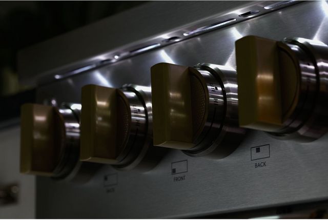 Monogram® Statement Collection 48" Stainless Steel Pro Style Slide In Dual Fuel Natural Gas Range-11