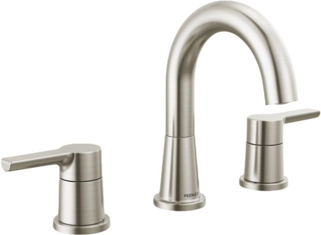 Peerless Flute™ Brushed Nickel 2-Handle Widespread Lavatory Faucet-0