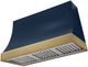 AGA Marquee 48" Indigo Wall Mounted Range Hood with Antique Brass Trim-0
