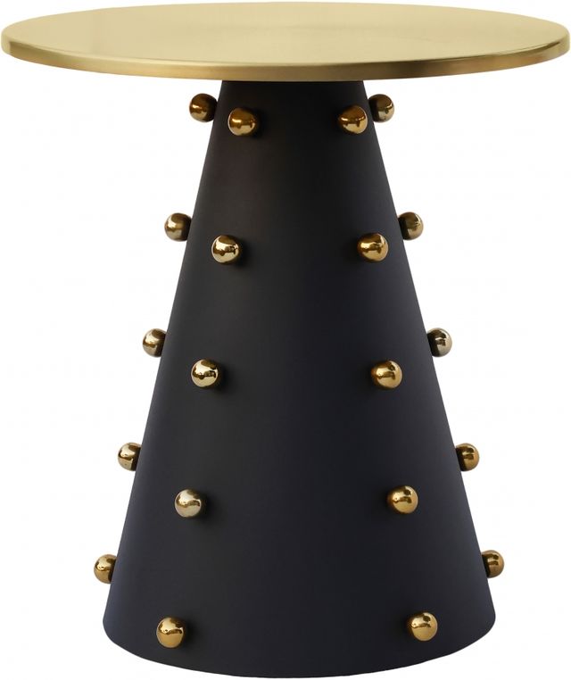 Meridian Furniture Raven Black/Gold End Table-0