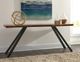 Modus Furniture Reese Natural Live Edge Console Table with Black Base-1