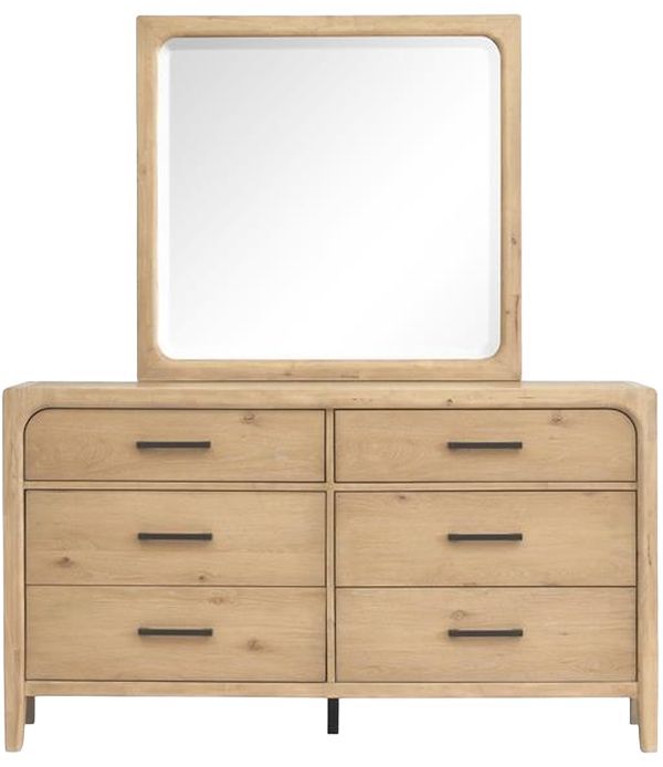 Magnussen Home® Somerset Butternut Landscape Mirror-2