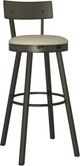 Amisco Customizable Lauren Upholstered Swivel Spectator Stool-0