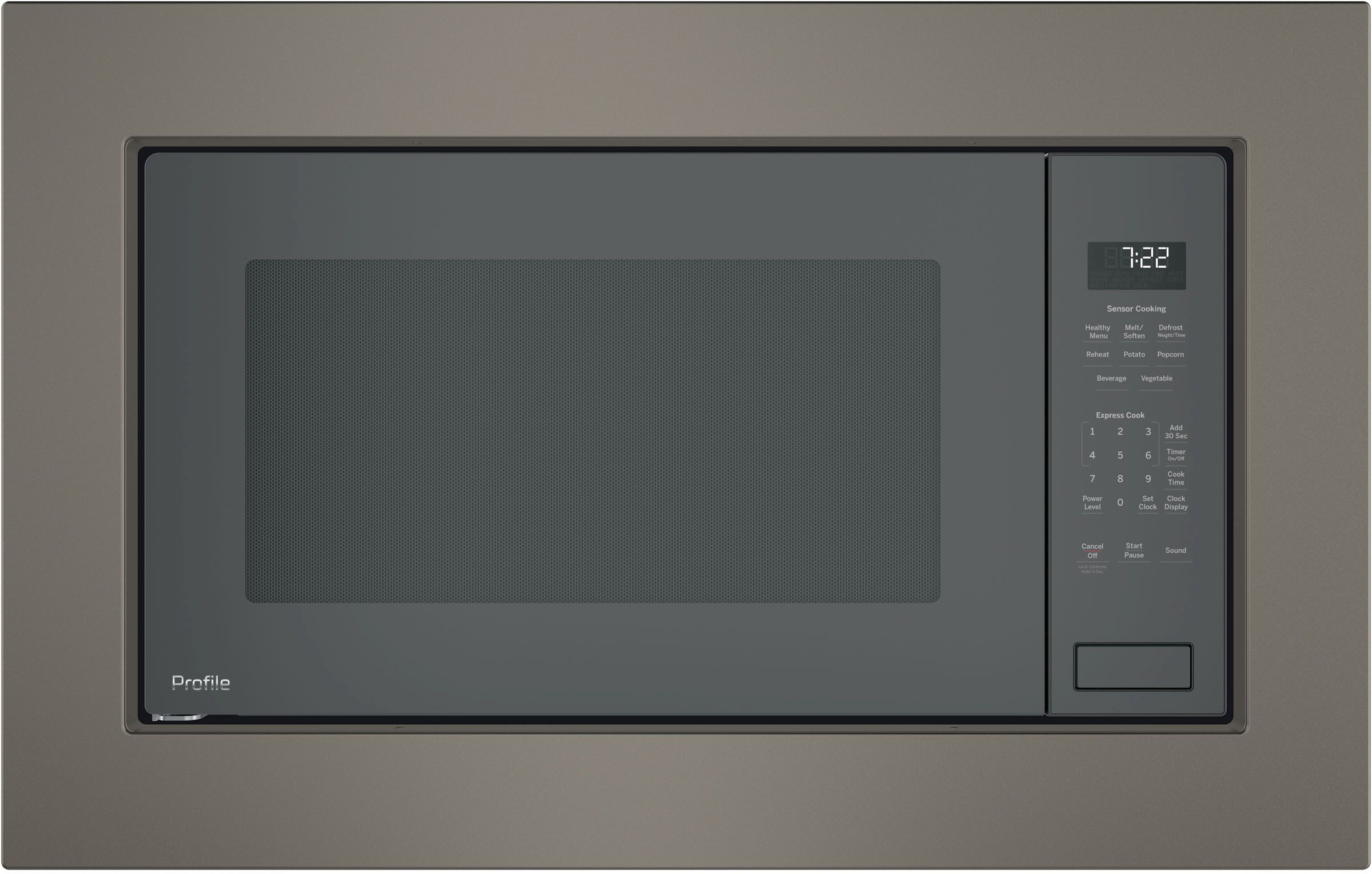 GE 29.75" Fingerprint Resistant Slate Built In Microwave Trim