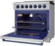 Thor Kitchen® Gordon Ramsay 36" Stainless Steel/Blue Freestanding Pro Style Gas Range-4