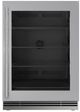 U-Line® Home Collection 24" 5.1 Cu. Ft. Stainless Steel Refrigerator with Glass Door-0