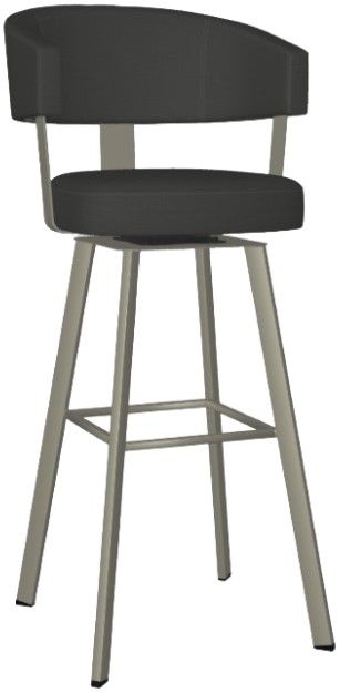 Amisco Customizable Grissom Upholstered Swivel Spectator Stool-0