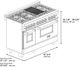 ZLINE 48" Satin Stainless Steel Pro Style Dual Fuel Range with White Matte Door-2