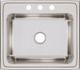 Elkay Lustertone® Classic Lustrous Satin 25" x 22" x 10-3/8" 3-Hole Single Bowl Drop-In Sink-1