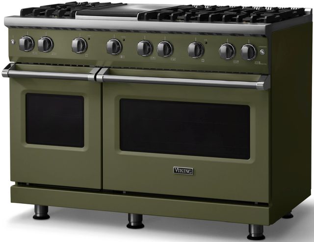 Viking® 5 Series 48" Martini Pro Style Gas (LP) Range with Polished Chrome Trim-2