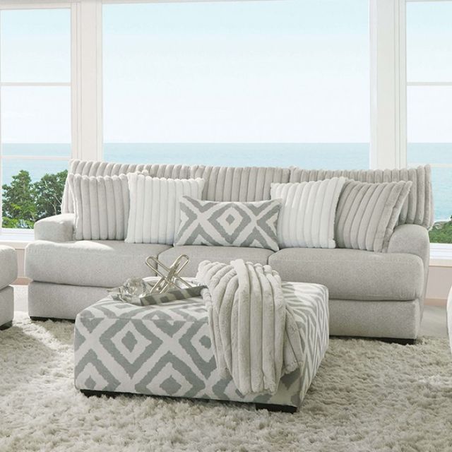 Furniture of America® Hermilly Gray 2-Piece Living Room Seating Set-2