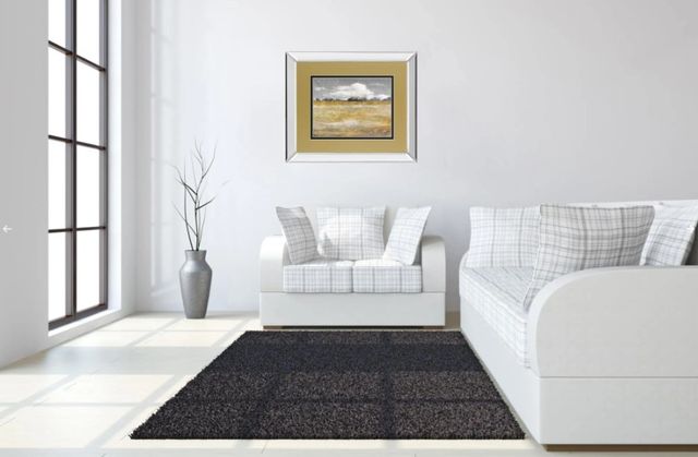 Classy Art Meadow Shimmer Il by Nan Mirror Framed Wall Art-3