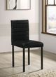 Coaster® Garza 4-Piece Black Upholstered Dining Side Chair Set-1