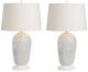 Crestview Collection Verity 2-Piece White Table Lamp Set-0