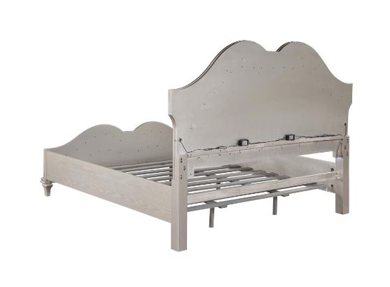 Coaster® Evangeline 5-Piece Silver Oak Eastern King Bedroom Set-2