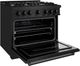 ZLINE Classic 36" Black Stainless Steel Pro Style Dual Fuel Range-3