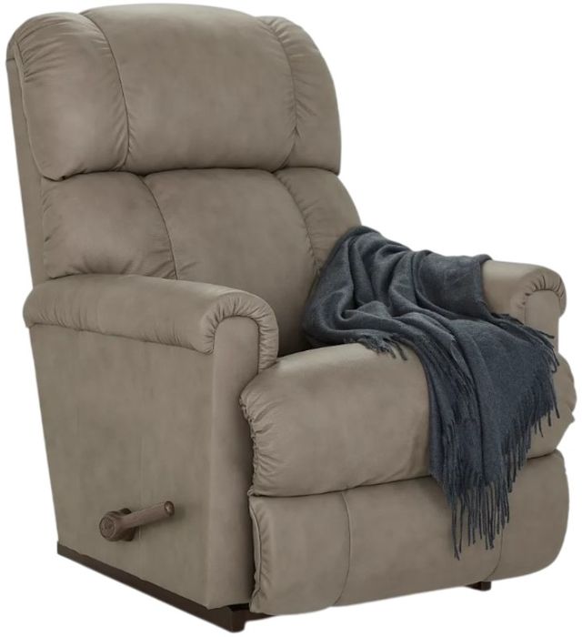 La-Z-Boy® Pinnacle Stone Leather Manual Swivel Gliding Recliner-3