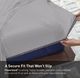 BEDGEAR® Hyper-Linen™ Performance® Rayon Light Gray Split King Sheet Set-4